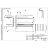 Печь булерьян ECO 15 кВт с варочной поверхностью