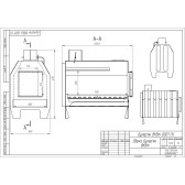 Піч булерьян ECO 8 кВт з поверхнею для варки