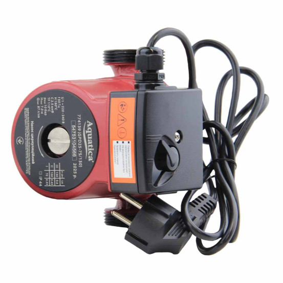 Циркуляционный насос Aquatica GPD25-7S/130 с гайками и кабелем