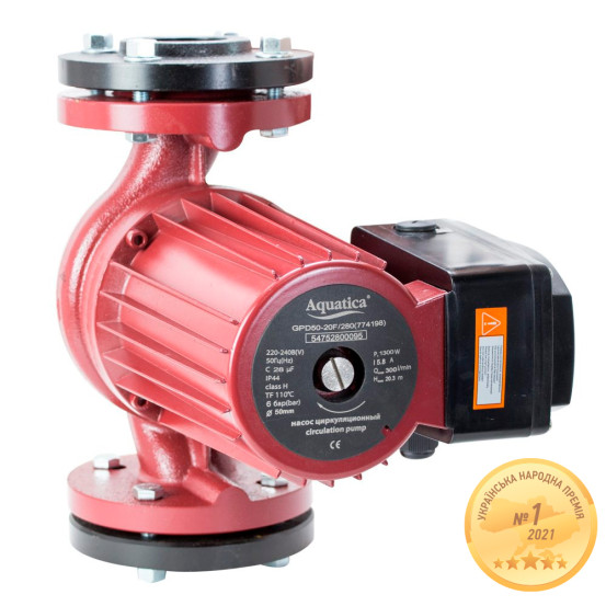 Циркуляционный насос Aquatica GPD40-12F/250 фланцевый