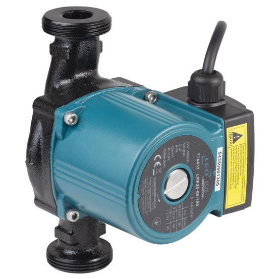 Циркуляционный насос LEO LRP25-60/180 с гайками и кабелем