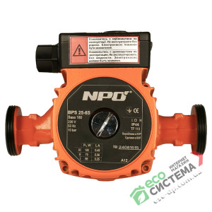 Циркуляционный насос NPO BPS 25-6S 180 с гайками Циркуляционный насос NPO BPS 25-6S 180 с гайками