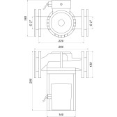 Циркуляционный насос Optima OP50-180/245 фланцевый