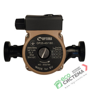 Циркуляційний насос Optima OP25-40/180 з гайками та кабелем