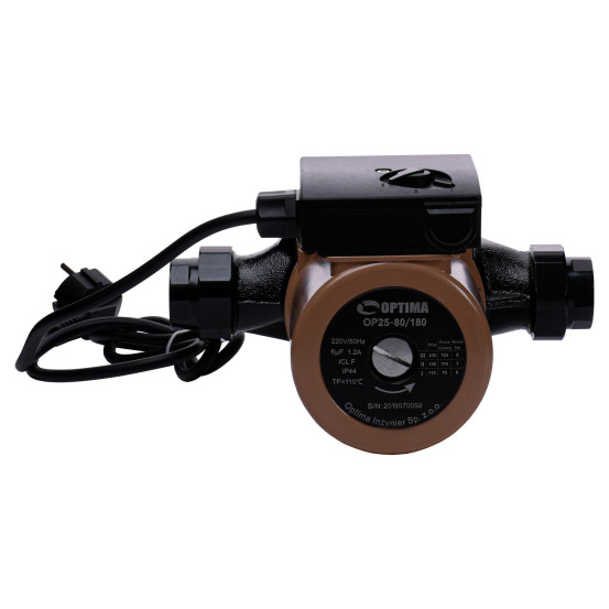 Циркуляційний насос Optima OP25-80/180 з гайками та кабелем