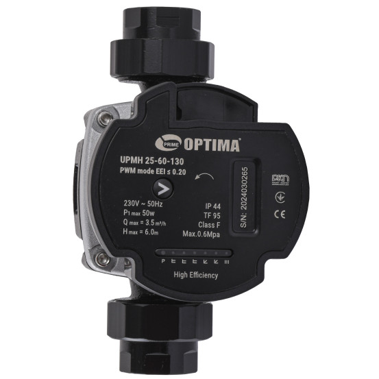 Насос циркуляционный энергосберегающий Optima PRIME UPMH 25-60 AUTO 130