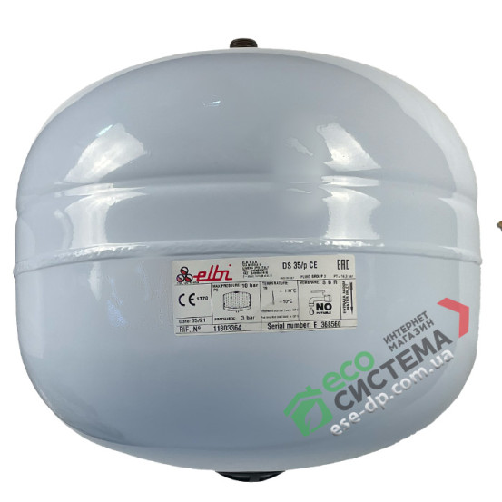 Расширительный бак для гелиосистем ELBI DS-35/p CE
