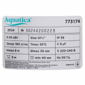 Дренажный насос Aquatica ELLP180-8-0.55 для грязной воды