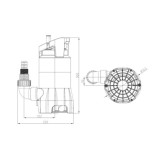 Насос дренажний Taifu GS-400 для брудної води