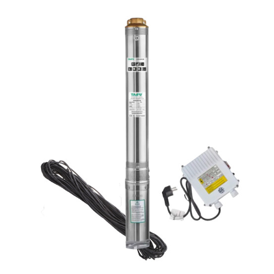 TAIFU 4STM 4/8 насос центробежный скважинный кабель 35 м