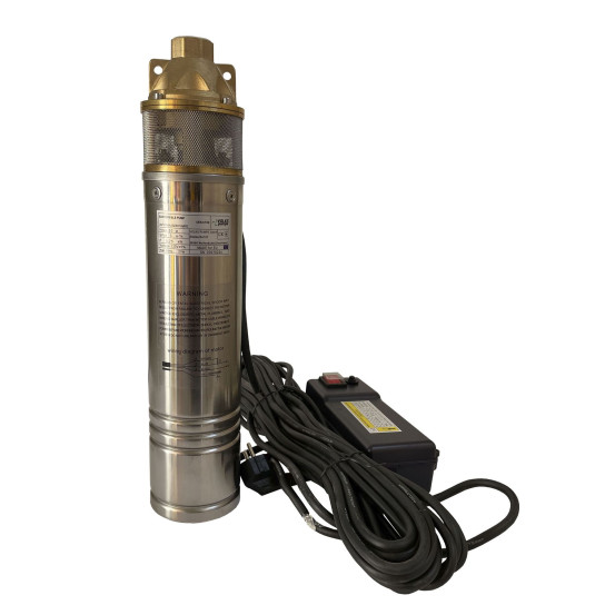 Глубинный вихревой насос VOLKS 4SKm100 0,75 кВт, кабель 15 м, пульт