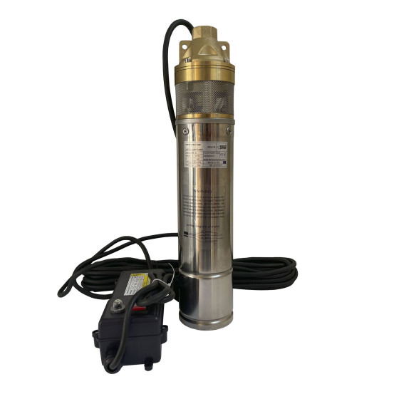Глубинный вихревой насос VOLKS 4SKm150 1,1 кВт кабель 15 м, пульт