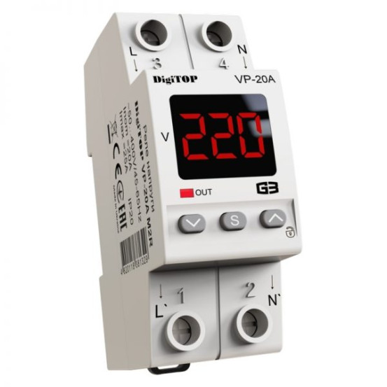 Реле напряжения VP-20A M2Red