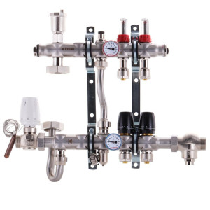 Колектор зі зміш. вузлом KOER KR.S1011-02 1”×2 та євроконус 3/4-16 (KR2925)