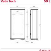 Бойлер Ariston VELIS TECH 100 EU (плоский)