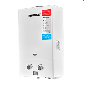 Газова колонка MIXXUS GWH-0110 WHITE димохідна 10 л/хв
