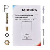 Газовая колонка MIXXUS GWH-0112 WHITE дымоходная 12 л/мин