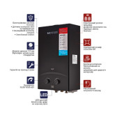 Газовая колонка MIXXUS GWH-0210 BLACK дымоходная 10 л/мин
