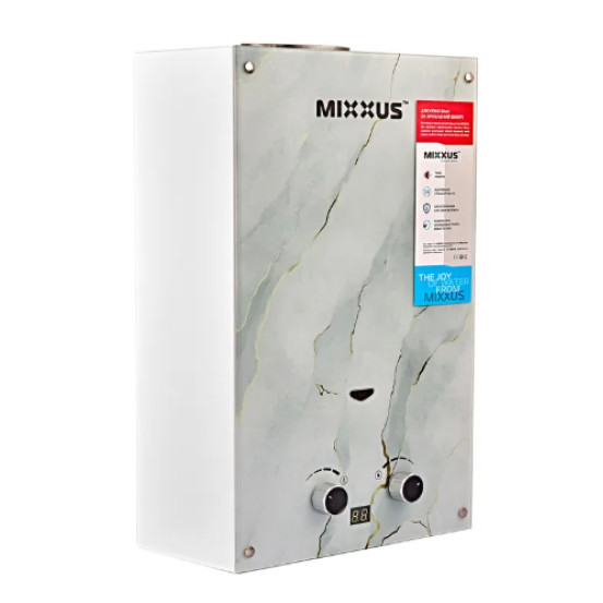 Газова колонка MIXXUS GWH-0510 GLASS димохідна 10 л/хв
