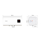 Бойлер "Квадрат" Mixxus EWH-14080 CUBE Wet (H) 80 л мокрі ТЕНи 2 кВт