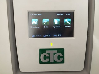 Дисплей воздушного теплового насоса СТС, Швеция