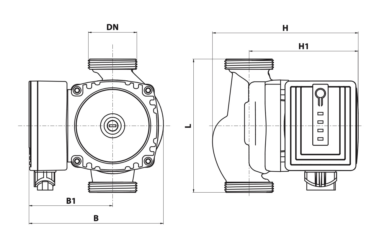 NPO BPS SM Next размеры Размеры насоса NPO BPS SM Next